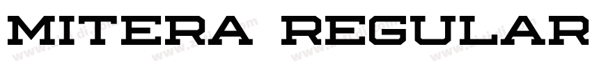 Mitera Regular字体转换